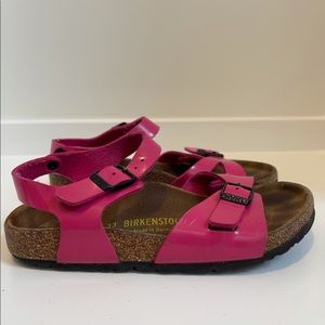 Girls Birkenstock Pink Sandals 33